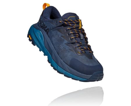 Hoka One One Kaha Low Gore-tex Ženske Pohodniški Čevlji Črna / Modra SI-639047Z